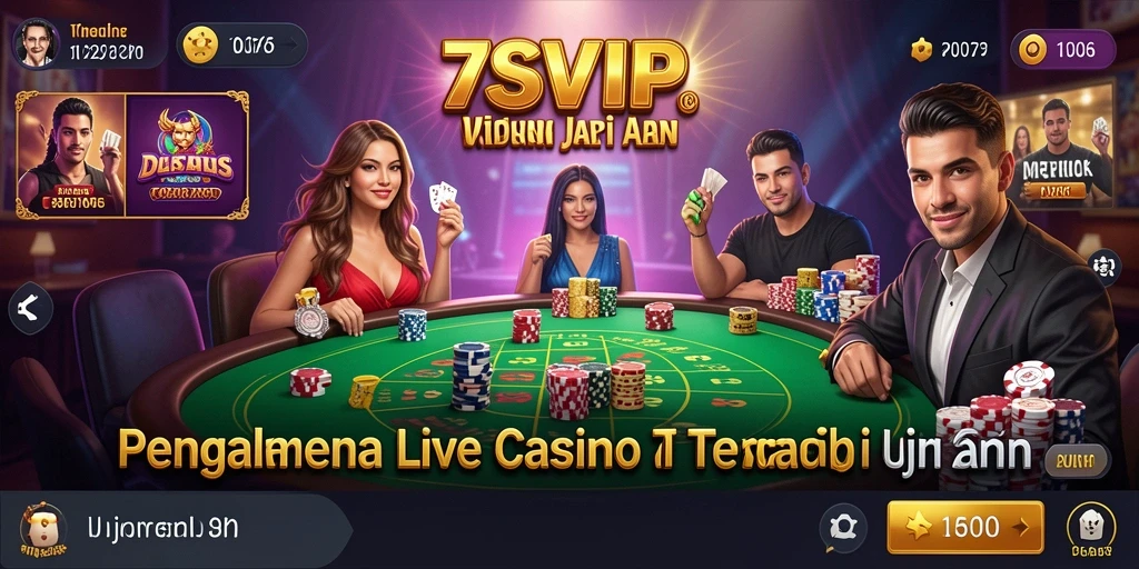 Tampilan gameplay Live Casino yang mengasyikkan dan interaktif.