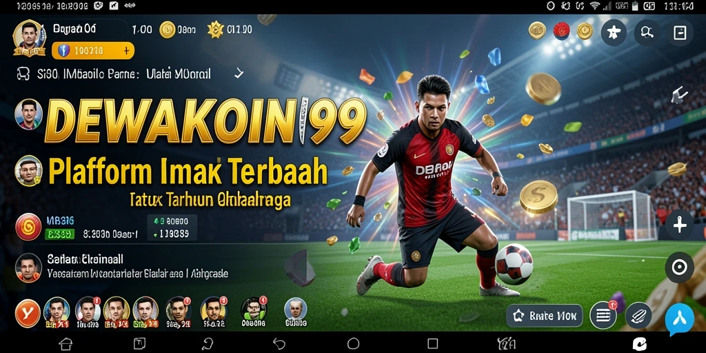 Tampilan gameplay <strong>DEWAKOIN99</strong> yang menampilkan taruhan olahraga real-time.