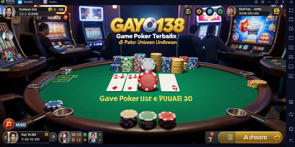 Tampilan gameplay Poker di GAYO138 yang seru dan interaktif.