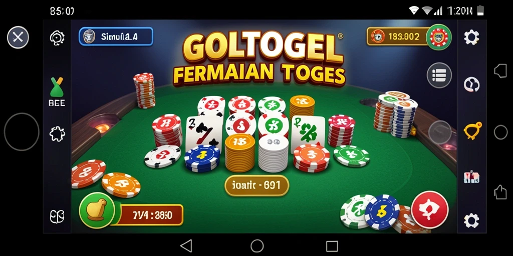 Screenshot gameplay GOLTOGEL yang menampilkan simulasi togel yang menarik.