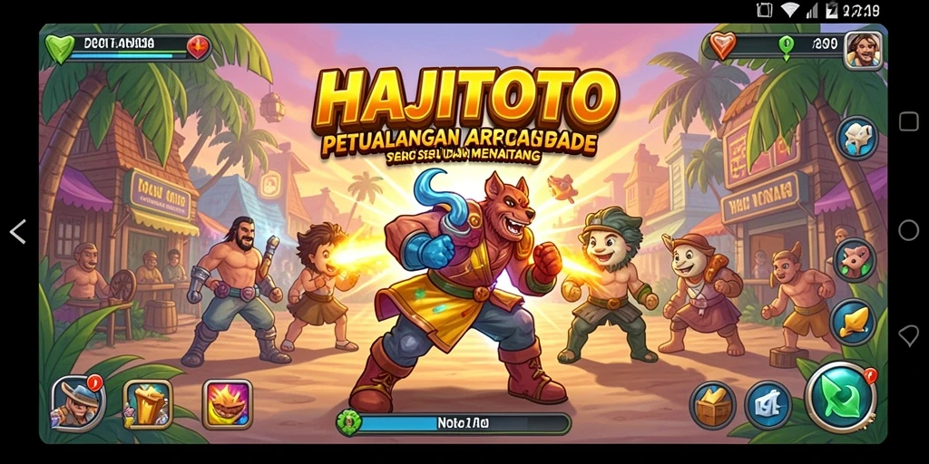 Tangkapan layar gameplay HAJITOTO menunjukkan aksi seru di dunia arcade.