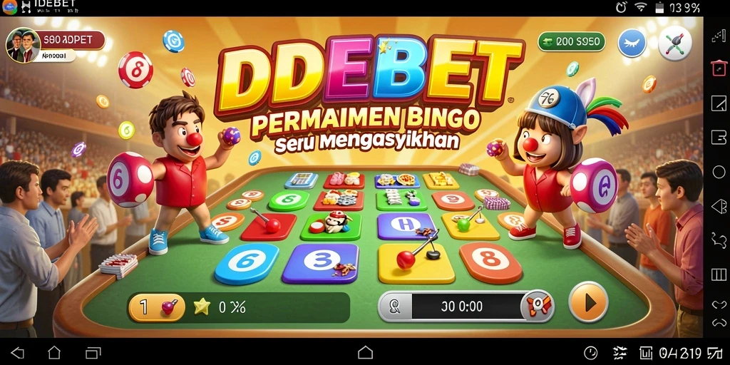 Screenshot gameplay Bingo IDEBET yang menarik dan seru.