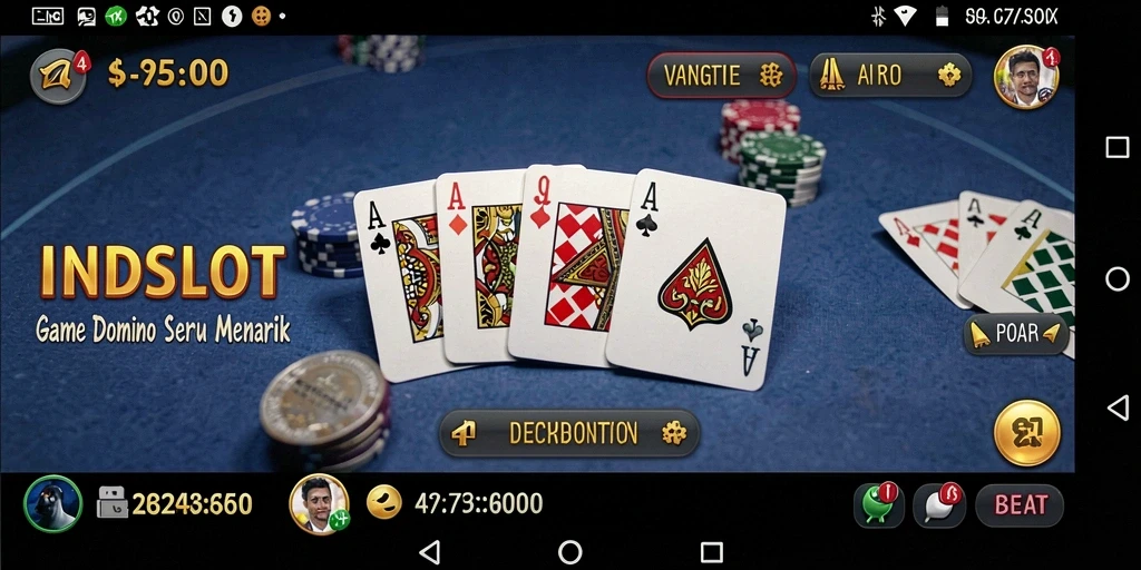 Gameplay menarik domino di INDSLOT dengan grafis yang menawan.