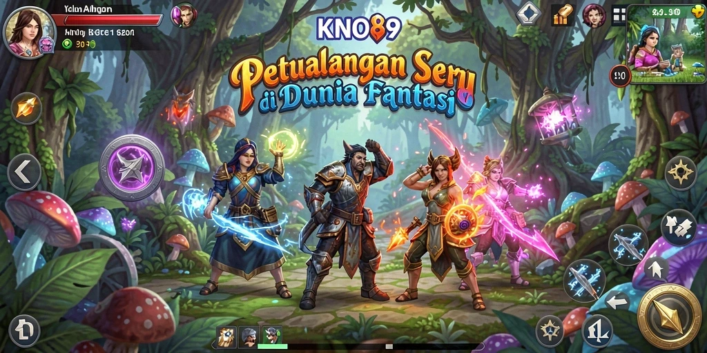 Tangkapan layar KNO89 menampilkan aksi seru dalam permainan petualangan.