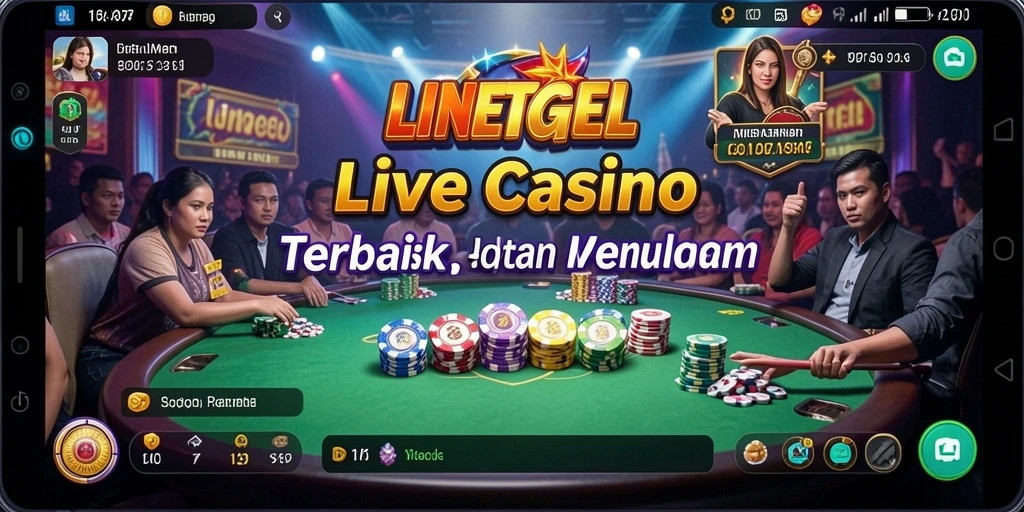 Tampilan menarik dari gameplay Live Casino di LINETOGEL.