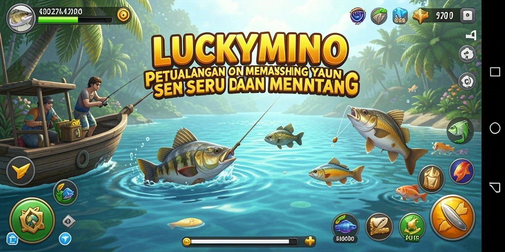 Tangkapan besar di LUCKYMINO saat memancing di laut.