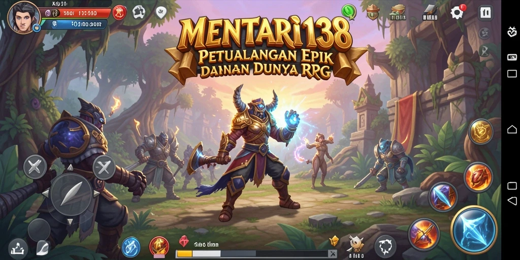 Tangkapan layar gameplay RPG MENTARI138 yang mendebarkan dan penuh aksi.