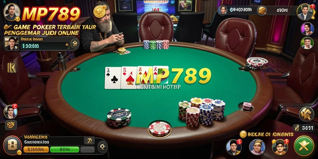 Tampilan gameplay Poker MVP789 yang mendebarkan dan interaktif.