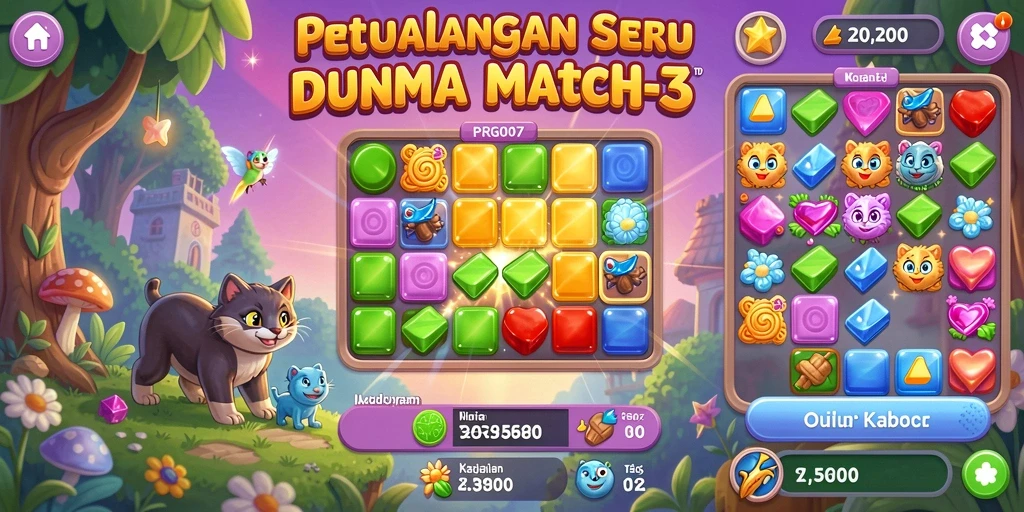 Tampilan gameplay seru dan menantang di PRG007.