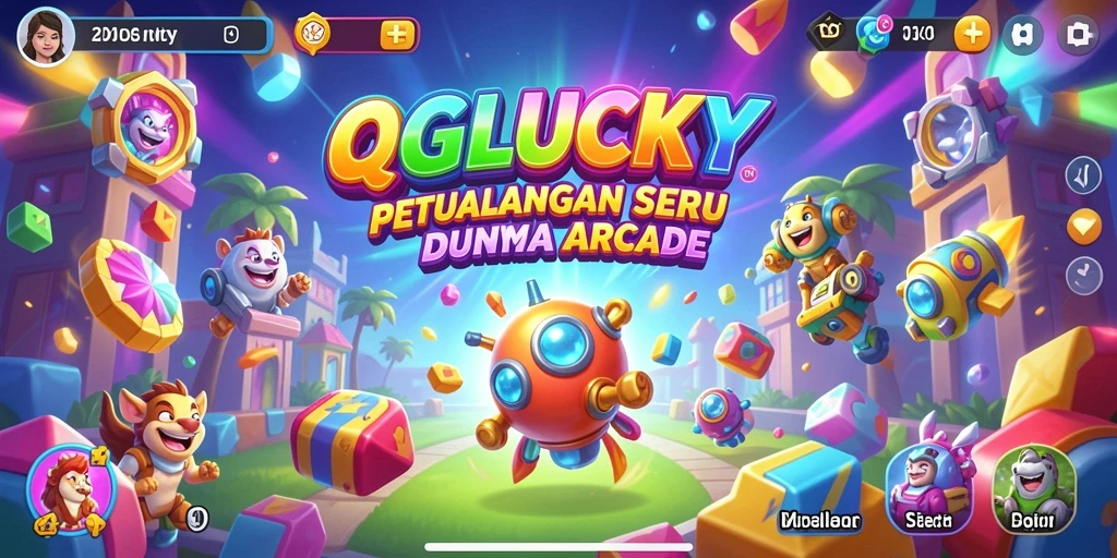Tampilan gameplay QGLUCKY yang seru dan penuh aksi.