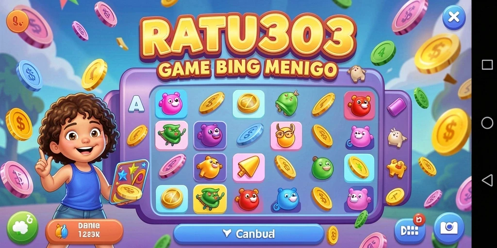 Tampilan gameplay seru dari RATU303 saat bermain Bingo.