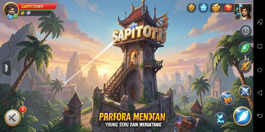 Screenshot gameplay menunjukkan strategi pertahanan yang menegangkan.