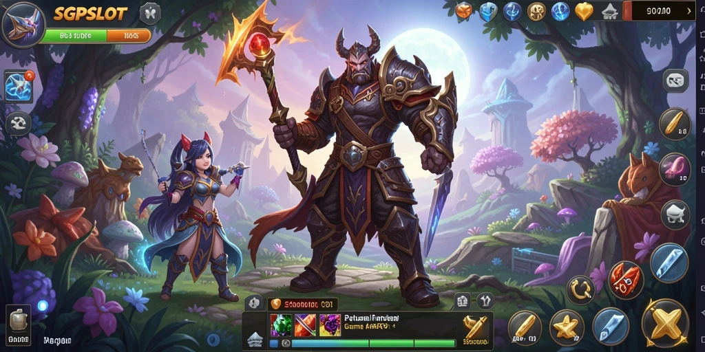 Tampilan gameplay seru dalam dunia ARPG SGPSLOT dengan grafis menawan.