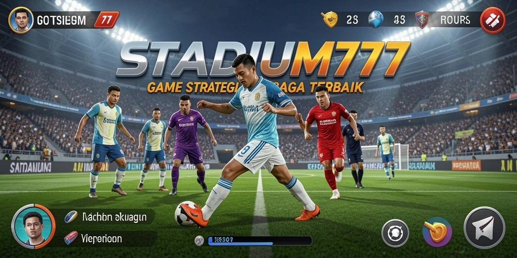 Tampilan menarik dari gameplay SLG di STADIUM77.