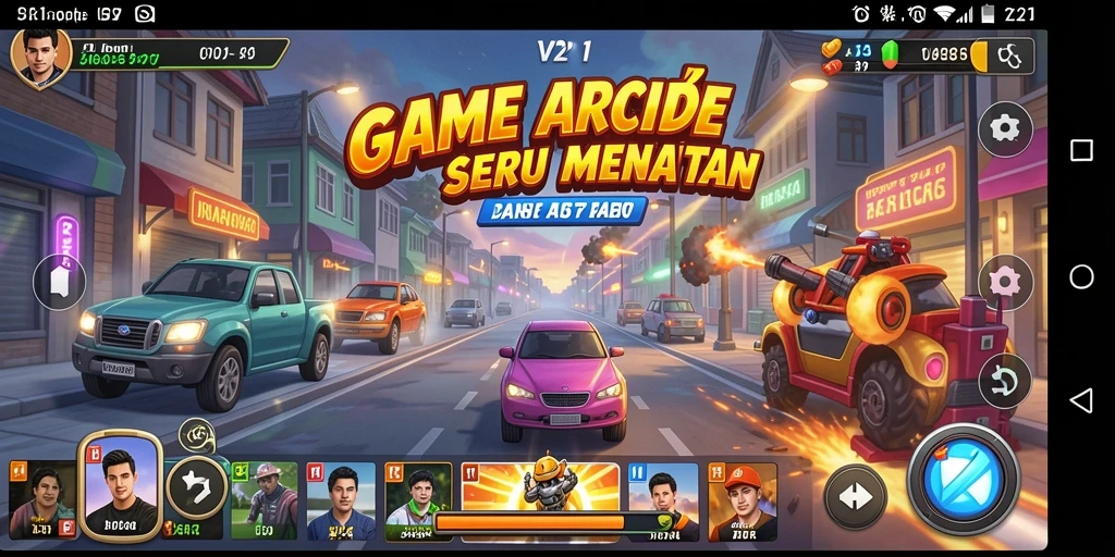 Tampilan gameplay menarik dari V21 dengan aksi seru.
