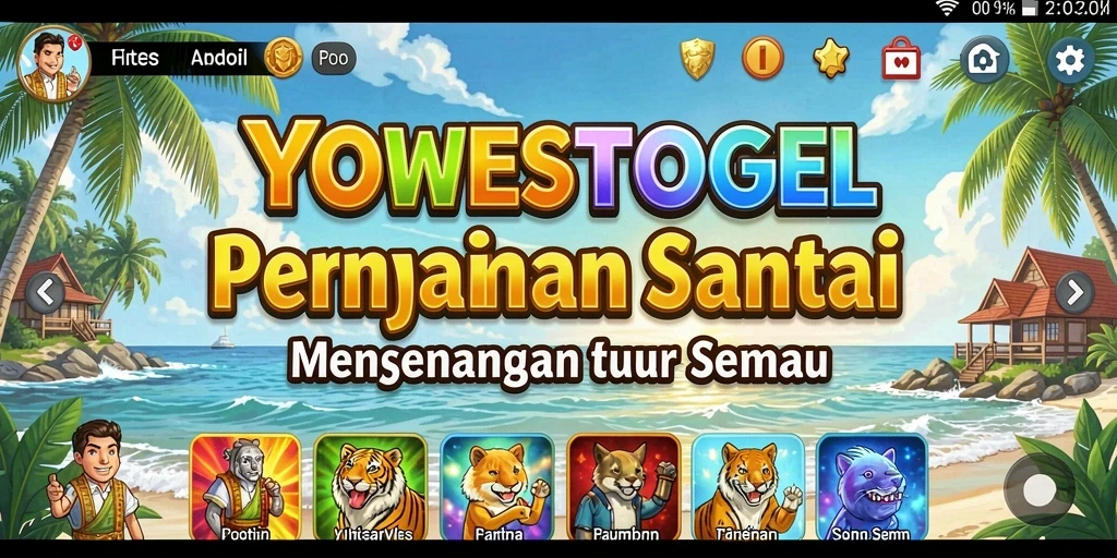 Tampilan gameplay YOWESTOGEL yang menarik dan penuh warna.