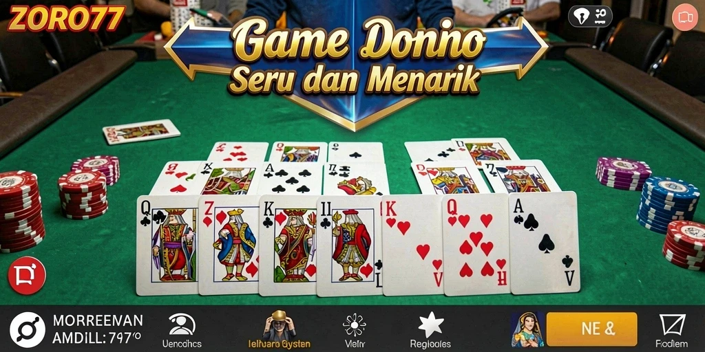 Tampilan gameplay menarik dalam ZORO77 yang menyenangkan.
